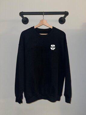 Black White CoD Ghosts Logo 2000s Gaming Faze Clan Crewneck Sweatshirt